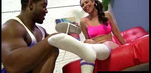  Black Meat White Feet - Sex with legs - foot fetish 08